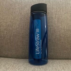 LifeStraw Go Blue Water Bottle with Filter